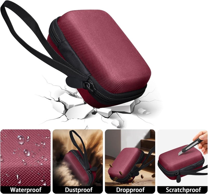Baval for KODAK PIXPRO Friendly Zoom FZ55/FZ45/FZ43 16MP Digital Camera Hard Carrying Storage Case(Only Red Case) - Image 5